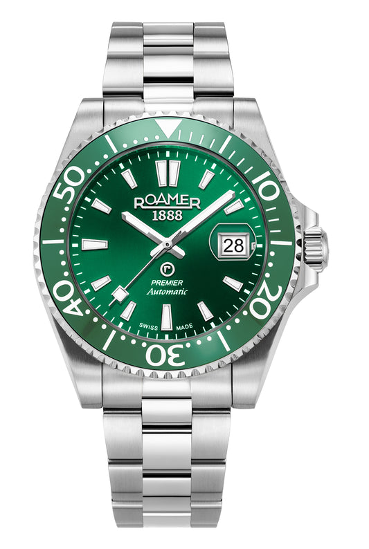 Roamer - 986983 41 75 20 - PREMIER Automatic Stainless Steel Watch for Men's