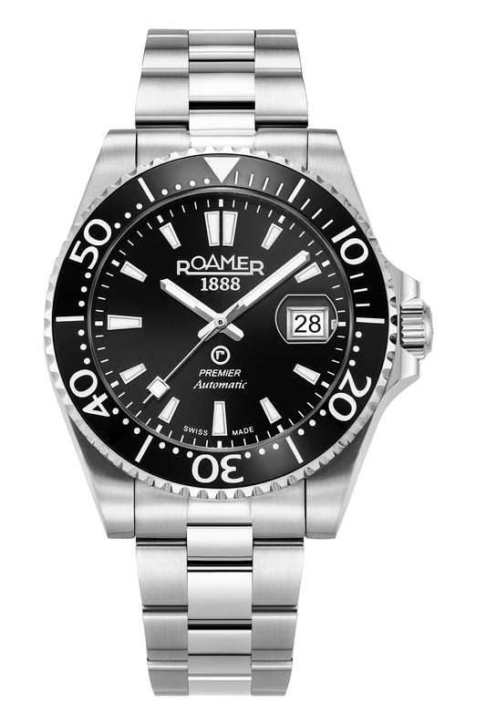 Roamer - 986983 41 85 20 - PREMIER Automatic Stainless Steel Watch for Men's