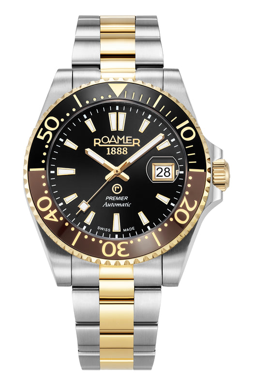 Roamer - 986983 47 85 20 - PREMIER Automatic Stainless Steel Watch for Men's
