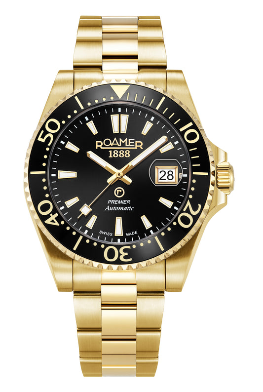 Roamer - 986983 48 85 21 - PREMIER Automatic Stainless Steel Watch for Men's