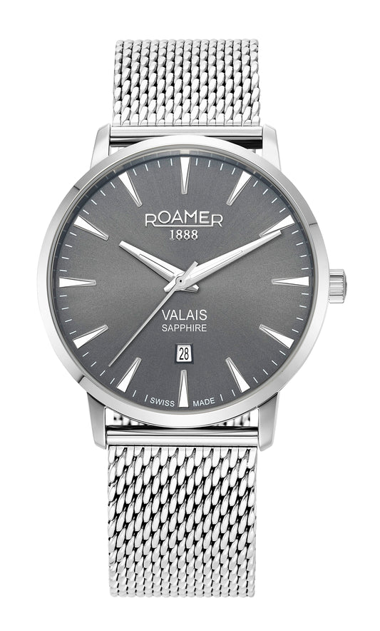 Roamer -988833 41 55 05 - VALAIS Leather Straps Quartz Watch Set for Men's