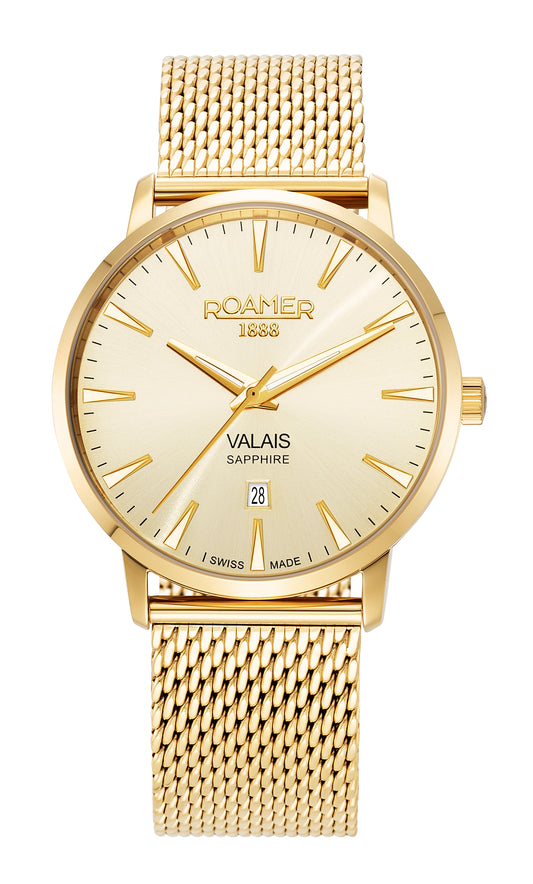 Roamer -988833 48 35 05 - VALAIS Leather Straps Quartz Watch Set for Men's