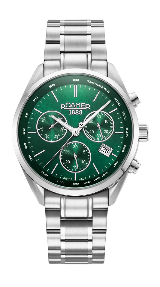Roamer - 993819 41 75 20 - PRO CHRON Stainless Steel Watch For Men's