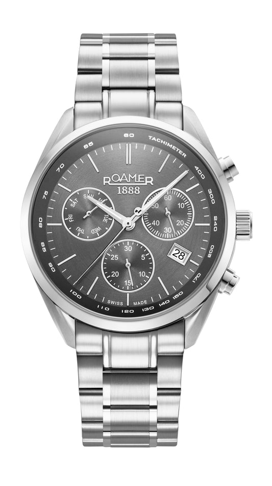 Roamer - 993819 41 85 20 - PRO CHRON Stainless Steel Watch For Men's