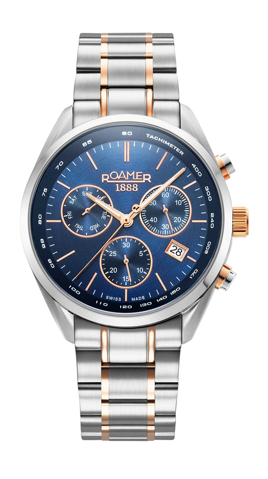 Roamer - 993819 47 45 20 - PRO CHRON Stainless Steel Watch For Men's