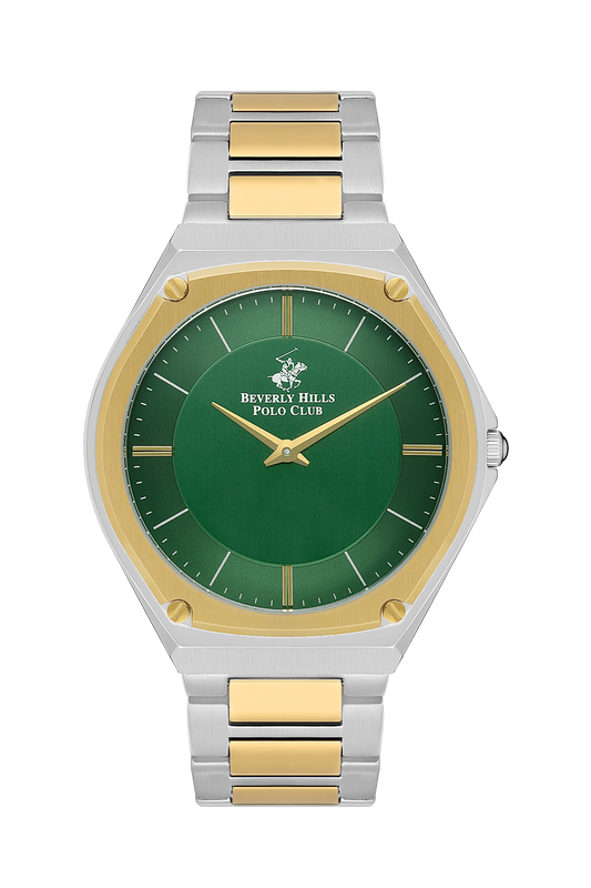 Polo - BP3545X.270 - Gents 3 Hands Green Dial Coated Glass