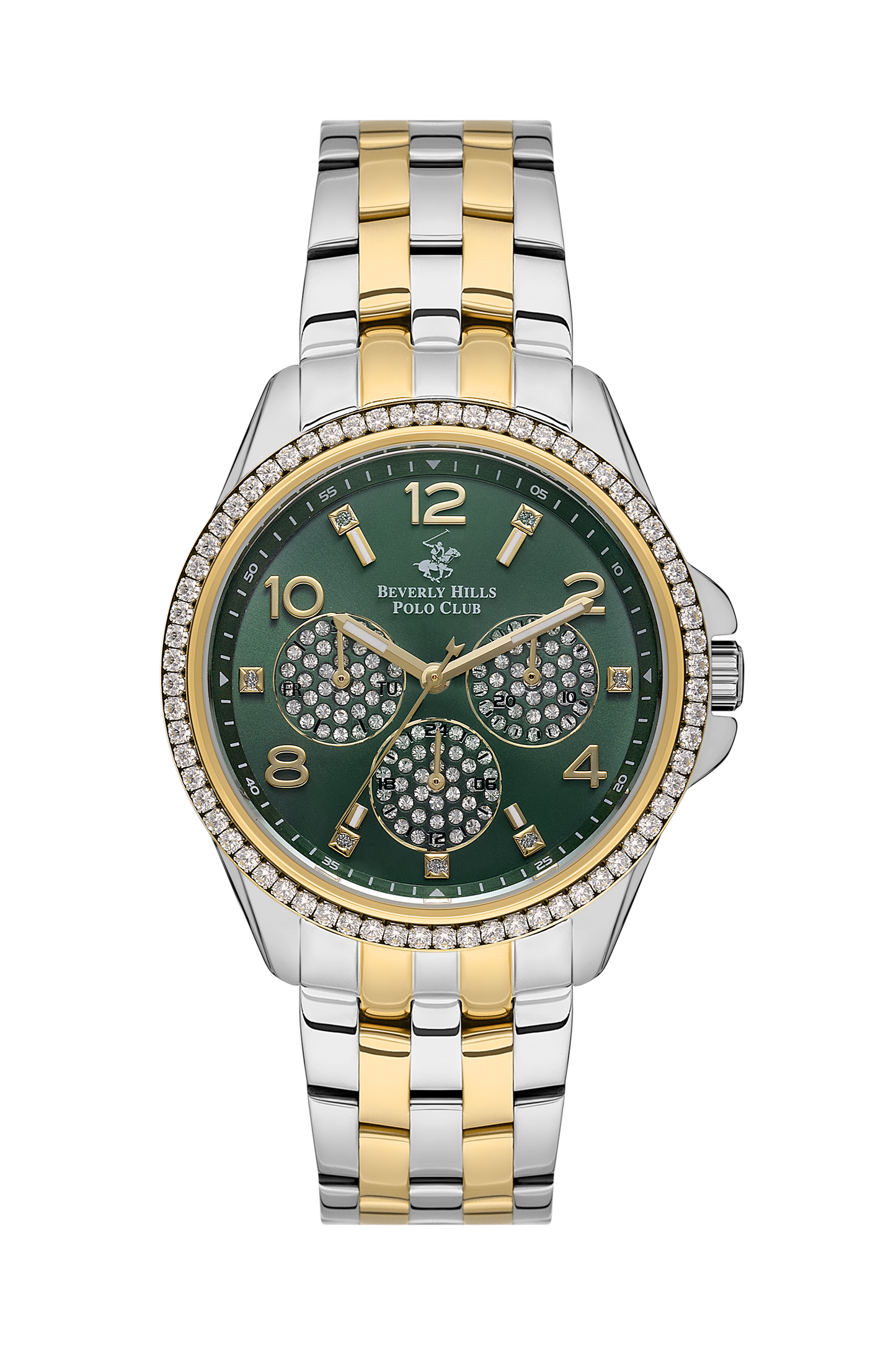 Polo - BP3572C.270 Ladies Multifunction Green Dial Ceramic Sapphire Coated Glass