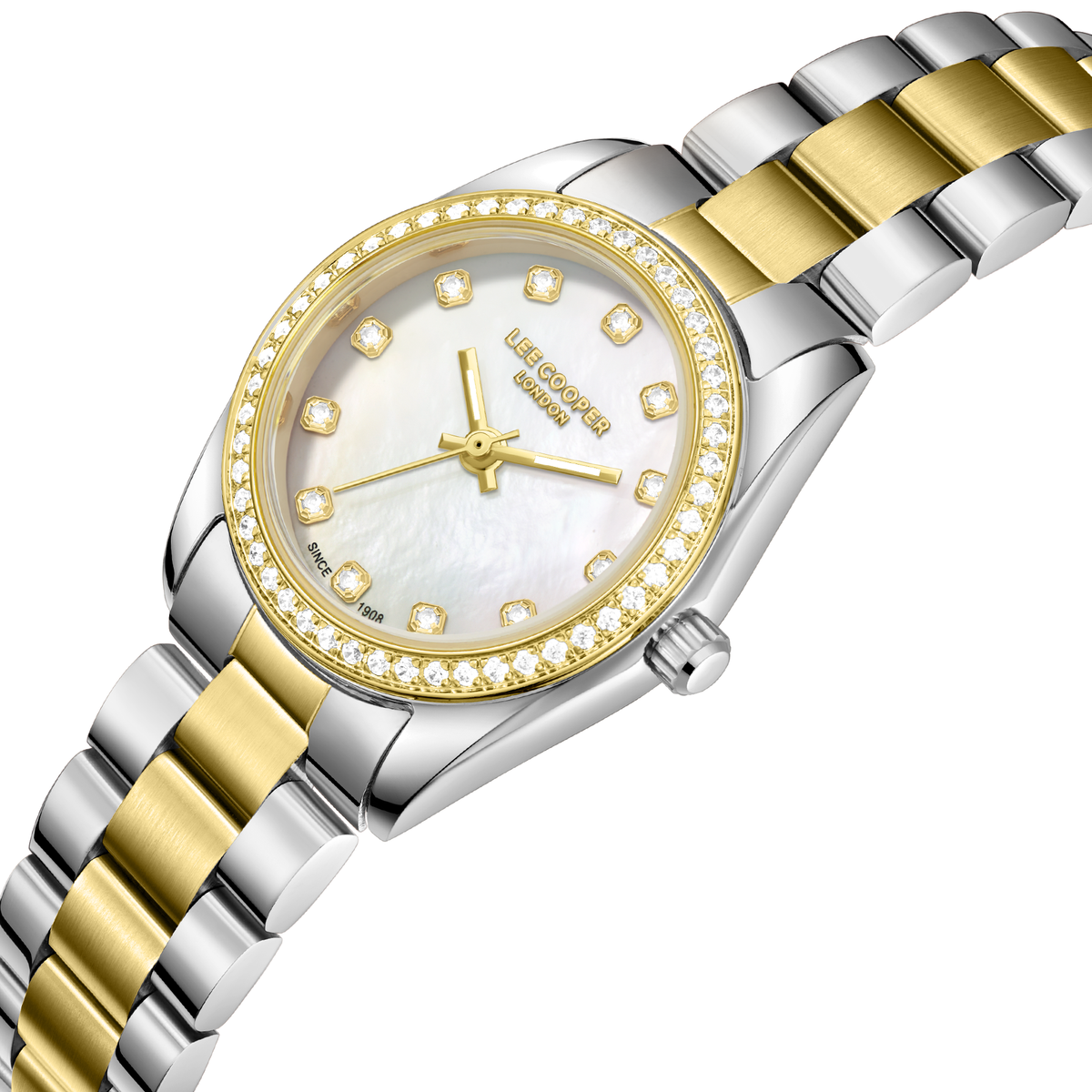 Lee Cooper Women's Super Metal Silver/gold Watch LC08155.220