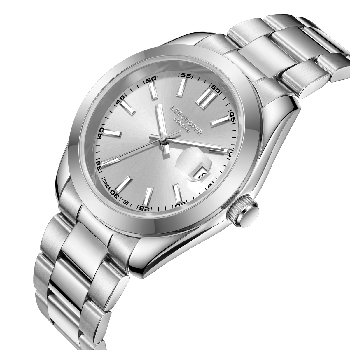 Lee Cooper Men's Super Metal Silver Watch LC08189.330