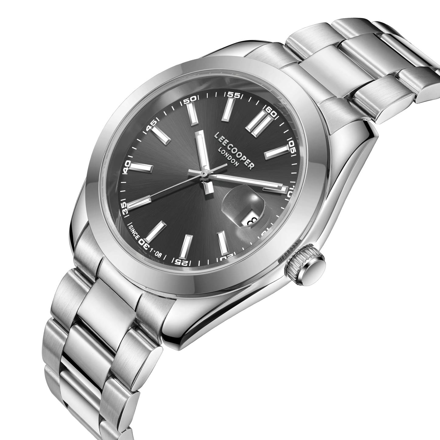 Lee Cooper Men's Super Metal Silver Watch LC08189.360