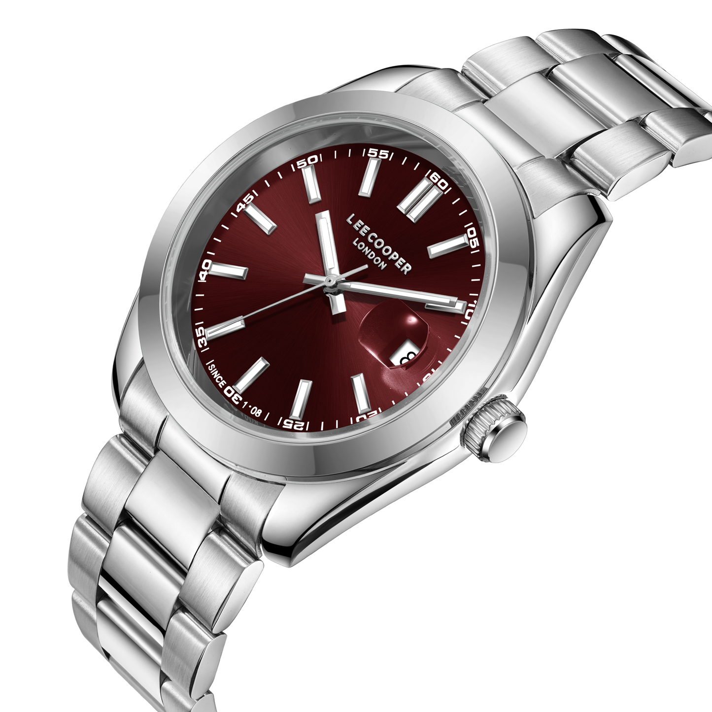 Lee Cooper Men's Super Metal Silver Watch LC08189.380