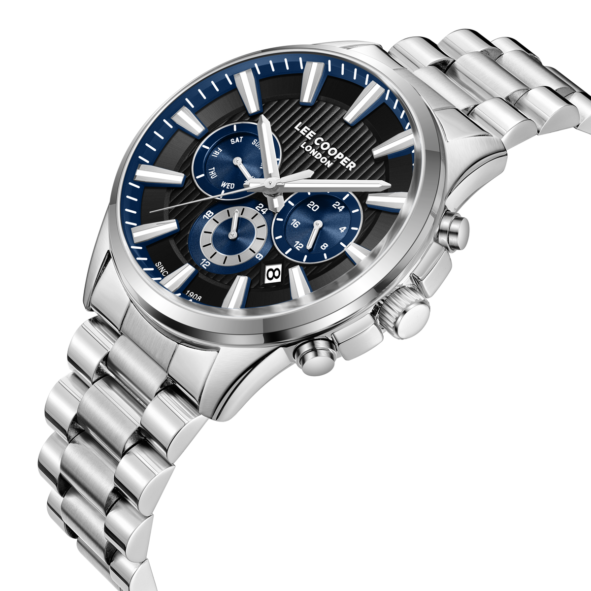Lee Cooper Men's Super Metal Silver Watch LC08216.390