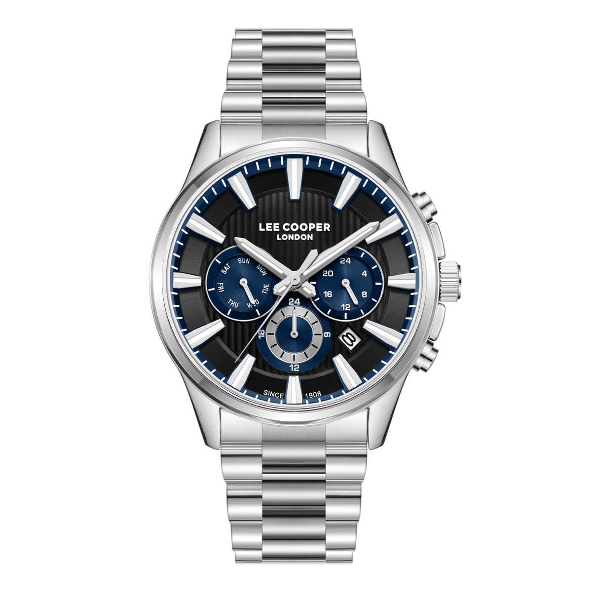 Lee Cooper Men's Super Metal Silver Watch LC08216.390