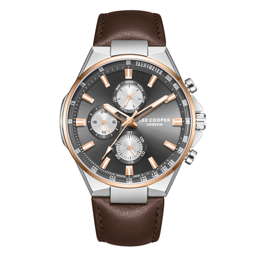 Lee Cooper Men's Super Metal Dark Brown Watch LC08223.562