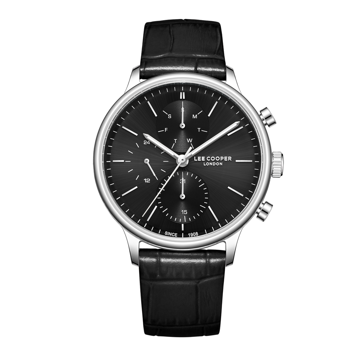 Lee Cooper Men's Super Metal Black Watch LC08333.351