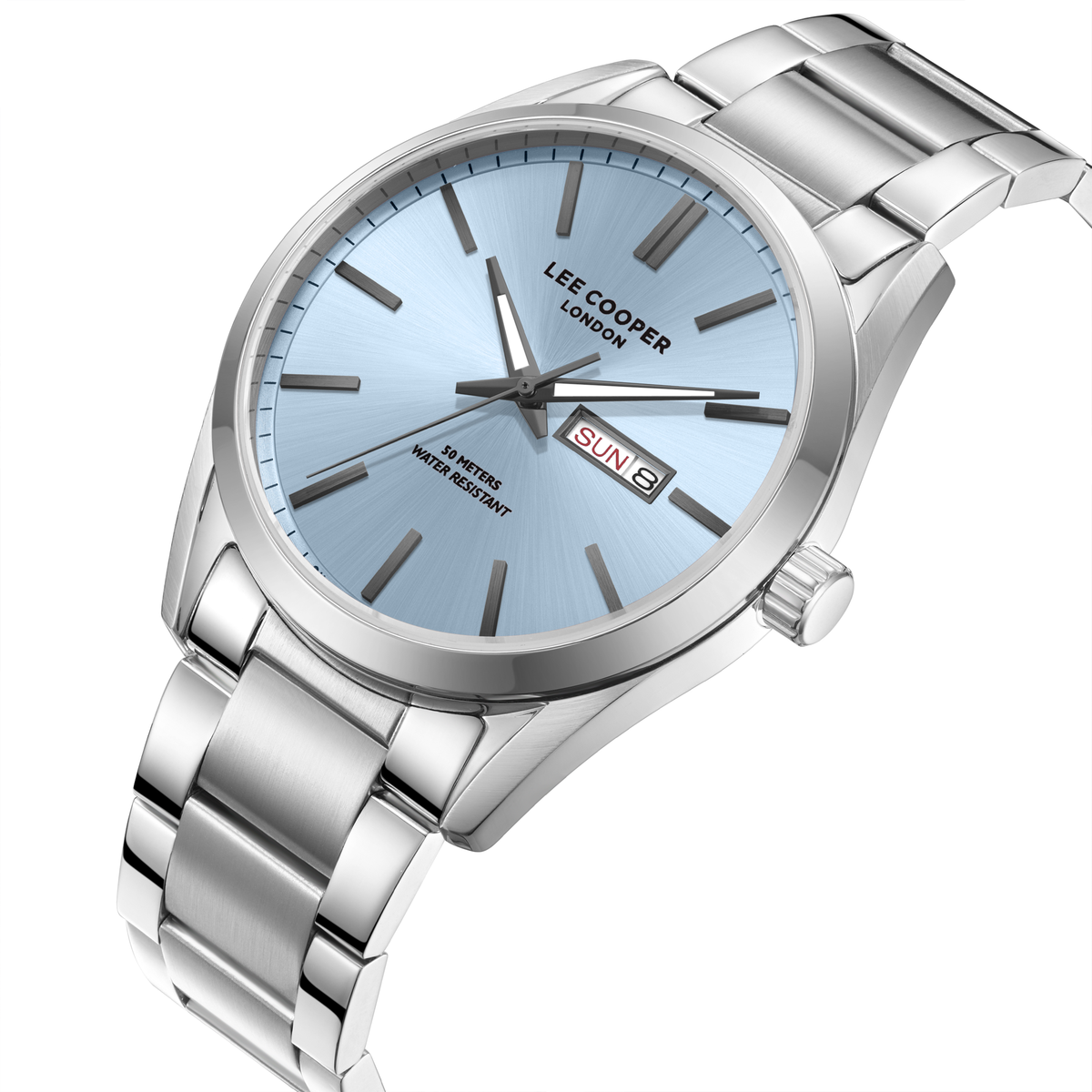 Lee Cooper Men's Super Metal Silver Watch LC08340.300