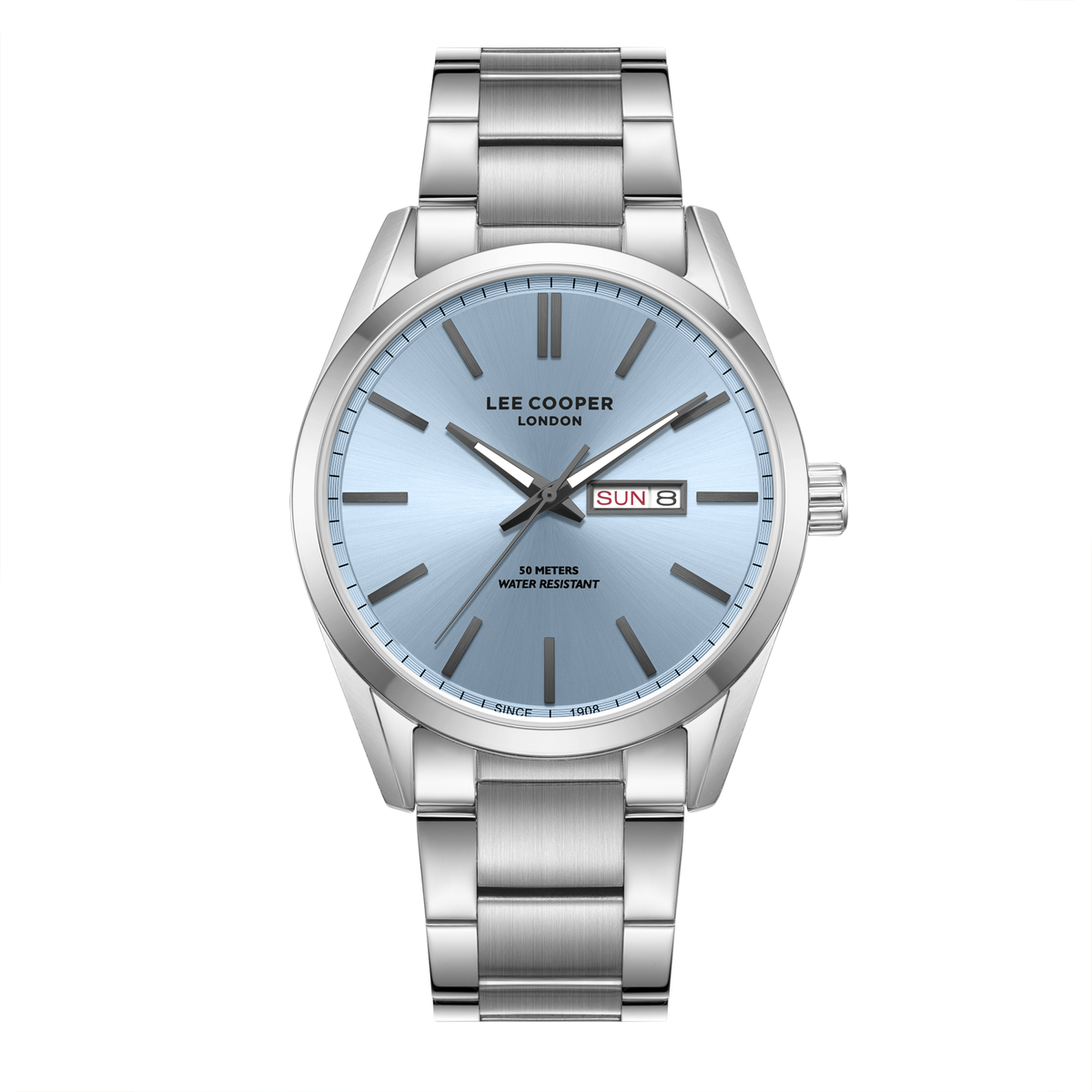 Lee Cooper Men's Super Metal Silver Watch LC08340.300
