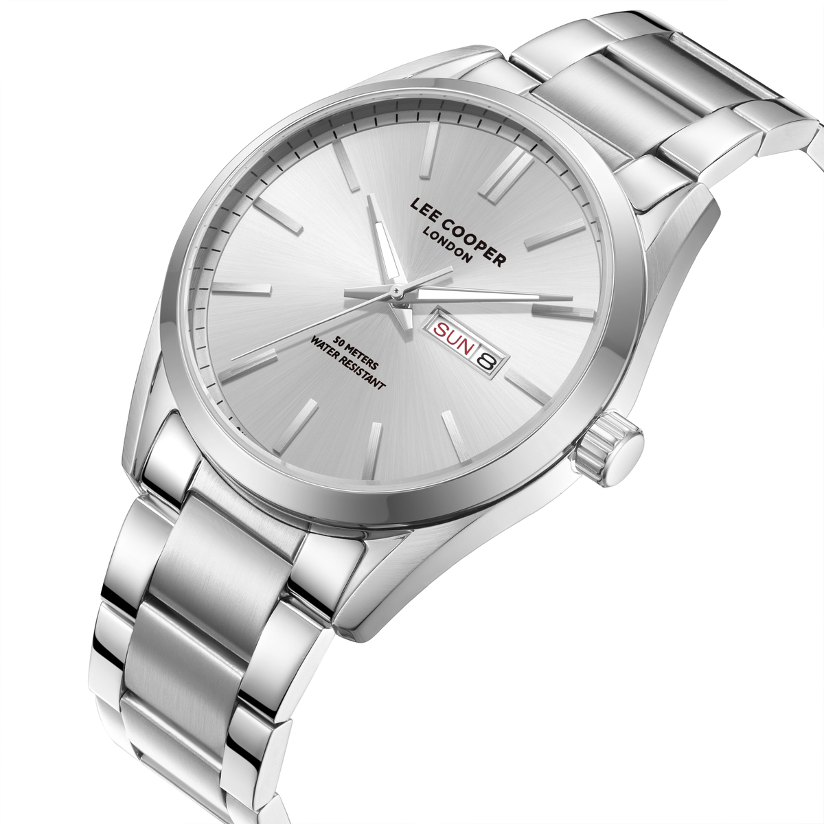 Lee Cooper Men's Super Metal Silver Watch LC08340.310