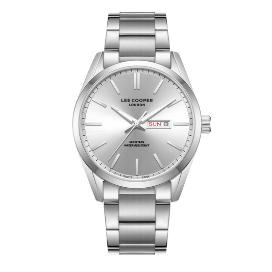 Lee Cooper Men's Super Metal Silver Watch LC08340.310