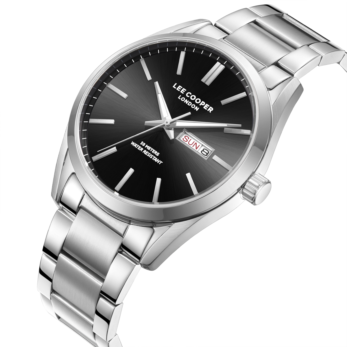 Lee Cooper Men's Super Metal Silver Watch LC08340.350
