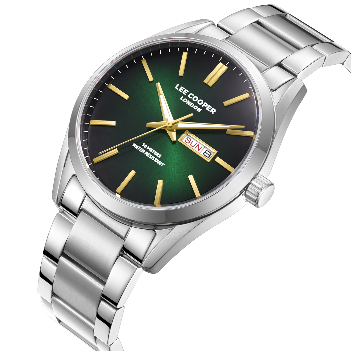Lee Cooper Men's Super Metal Silver Watch LC08340.370