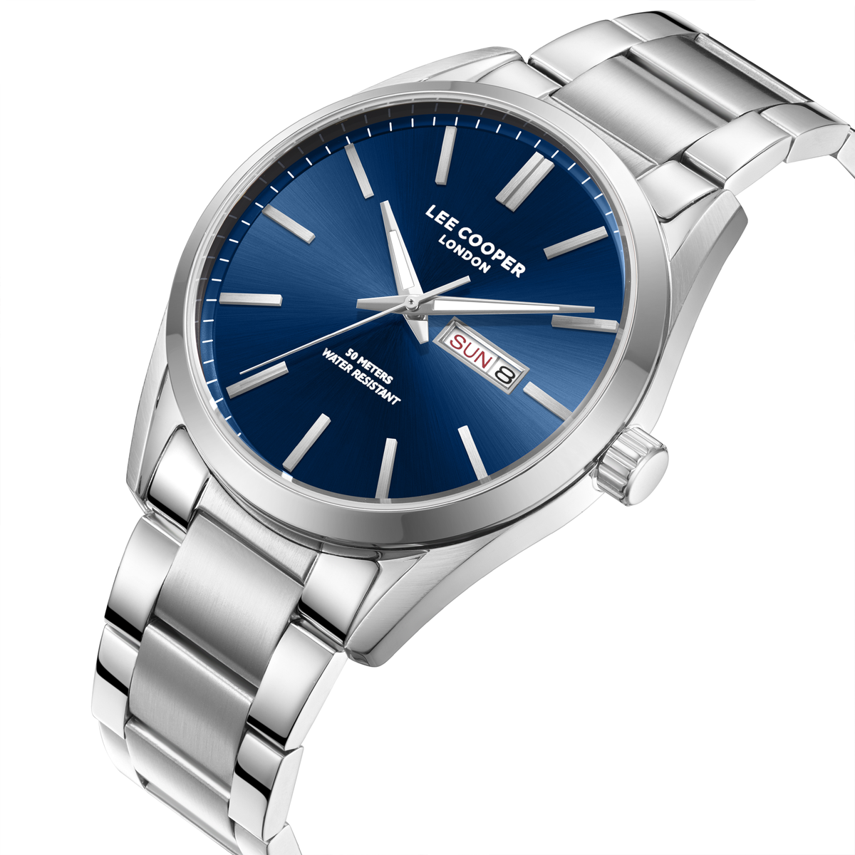 Lee Cooper Men's Super Metal Silver Watch LC08340.390
