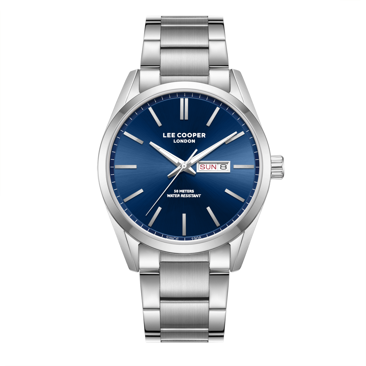 Lee Cooper Men's Super Metal Silver Watch LC08340.390