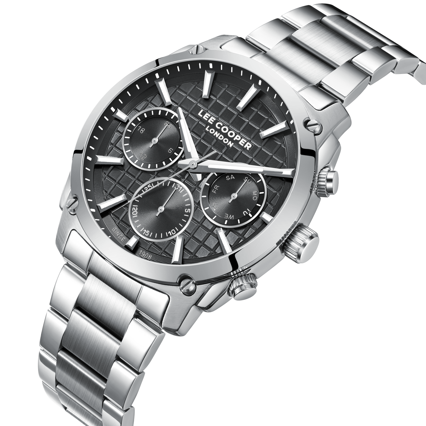 Lee Cooper Men's Super Metal Silver Watch LC08348.350