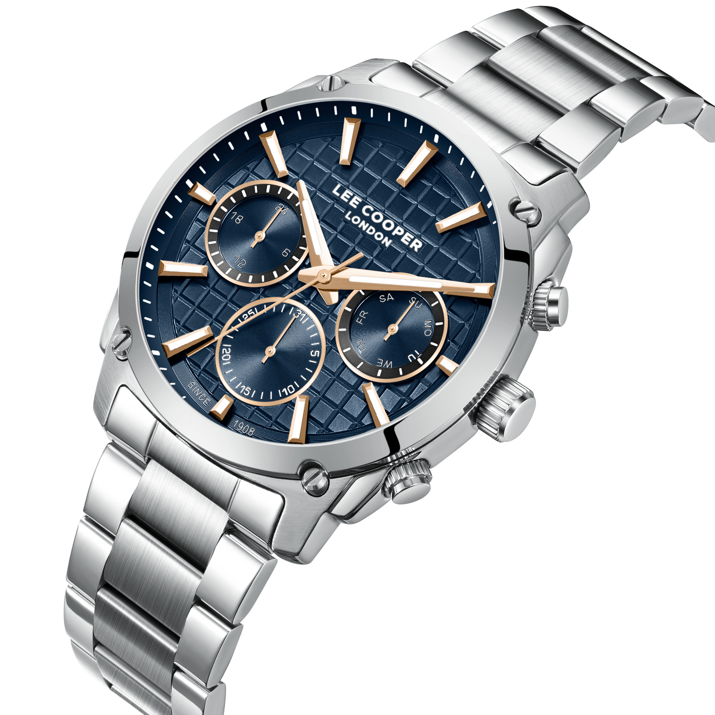 Lee Cooper Men's Super Metal Silver Watch LC08348.391