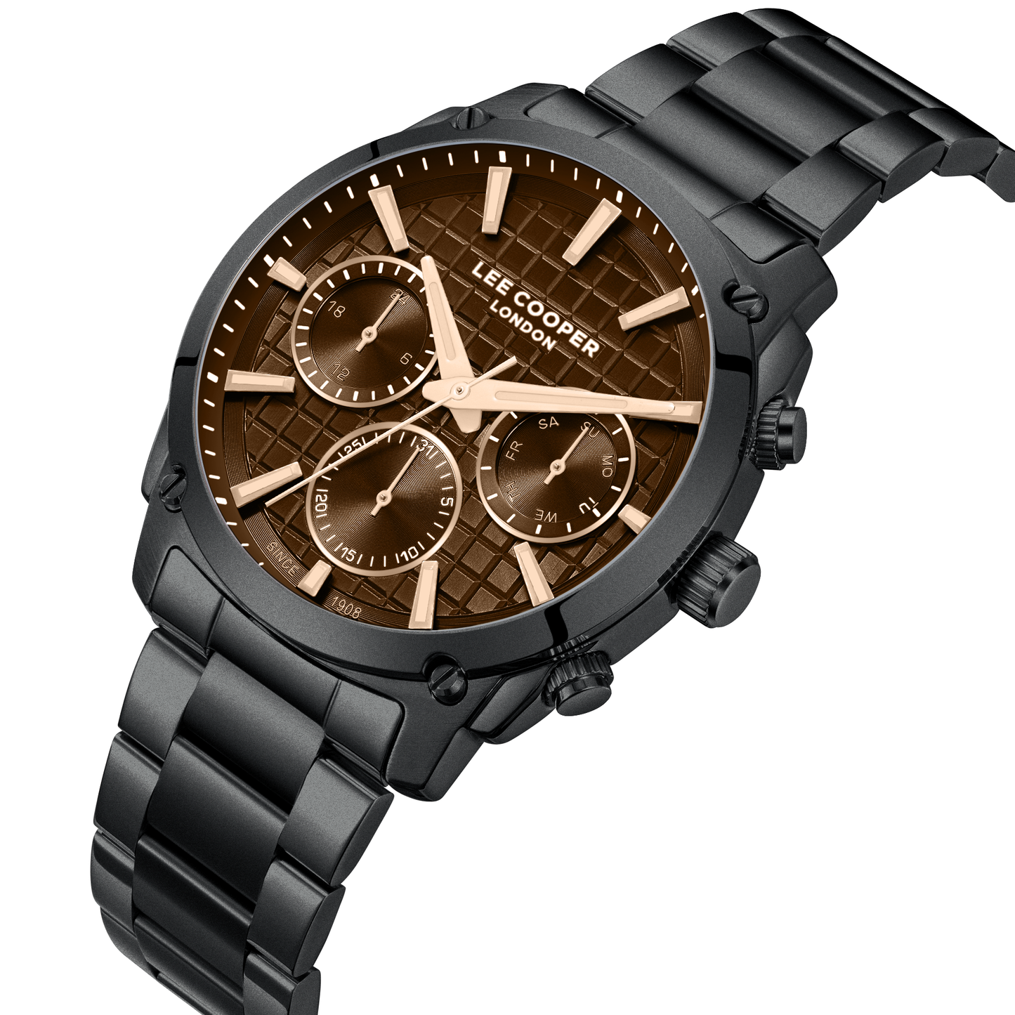 Lee Cooper Men's Super Metal Black Watch LC08348.650