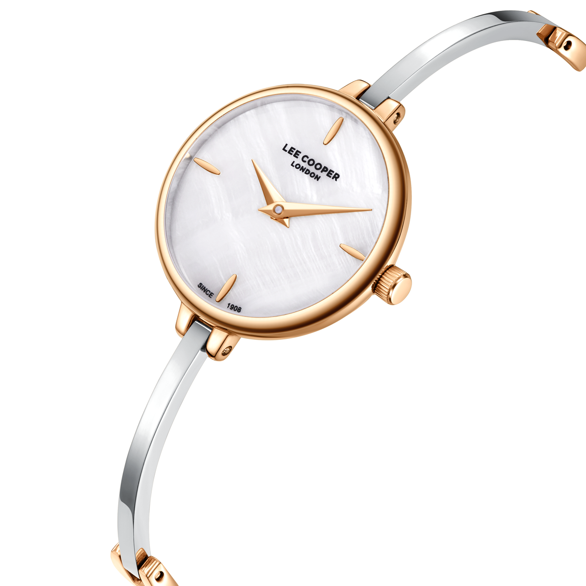 Lee Cooper Women's Super Metal Silver/rose Gold Watch LC08350.520