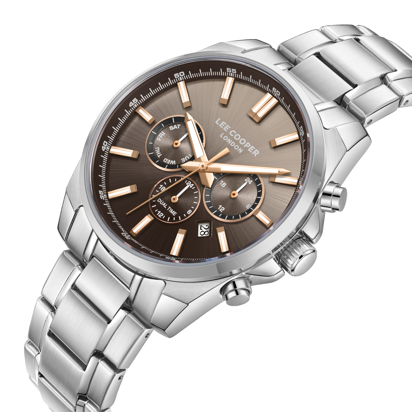 Lee Cooper Men's Super Metal Silver Watch LC08355.340