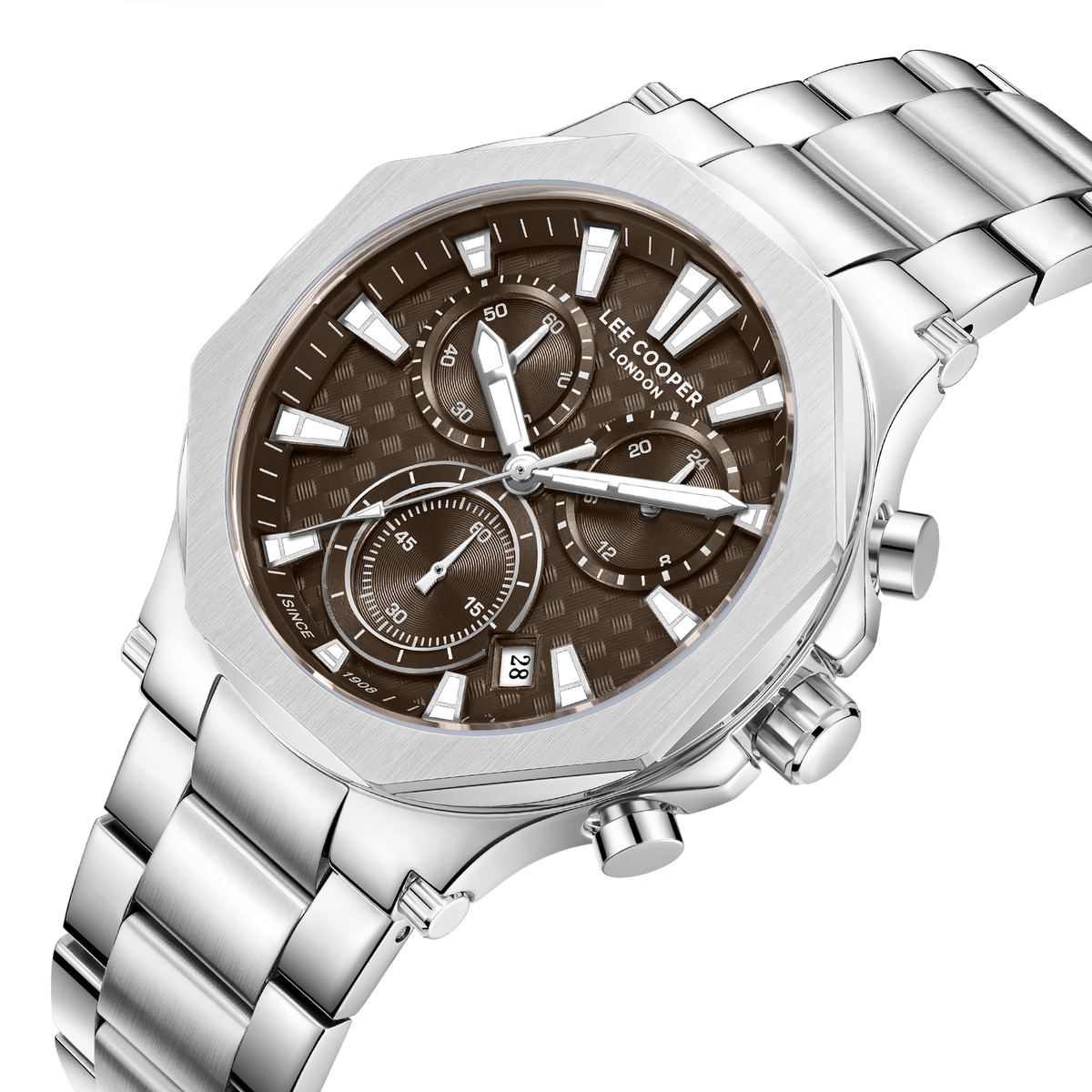 Lee Cooper Men's Super Metal Silver Watch LC08361.341