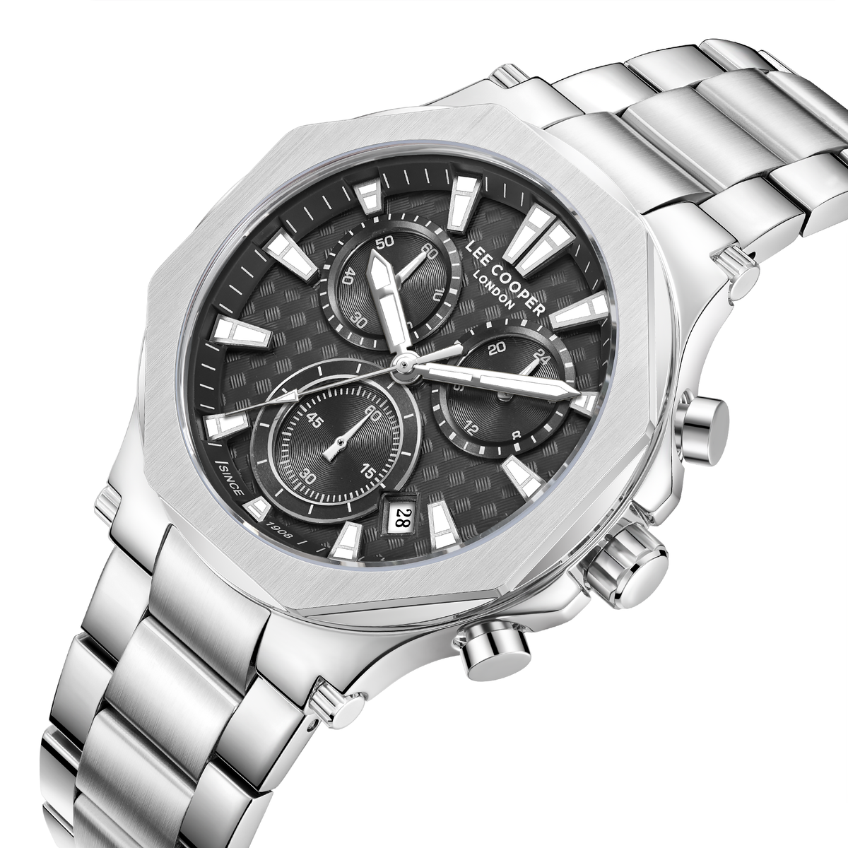 Lee Cooper Men's Super Metal Silver Watch LC08361.360