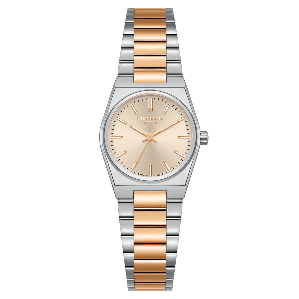 Lee Cooper Women's Super Metal Silver/rose Gold Watch LC08362.510