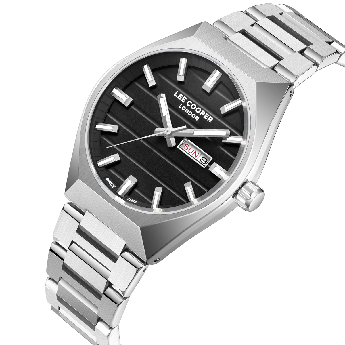 Lee Cooper Men's Super Metal Silver Watch LC08363.350