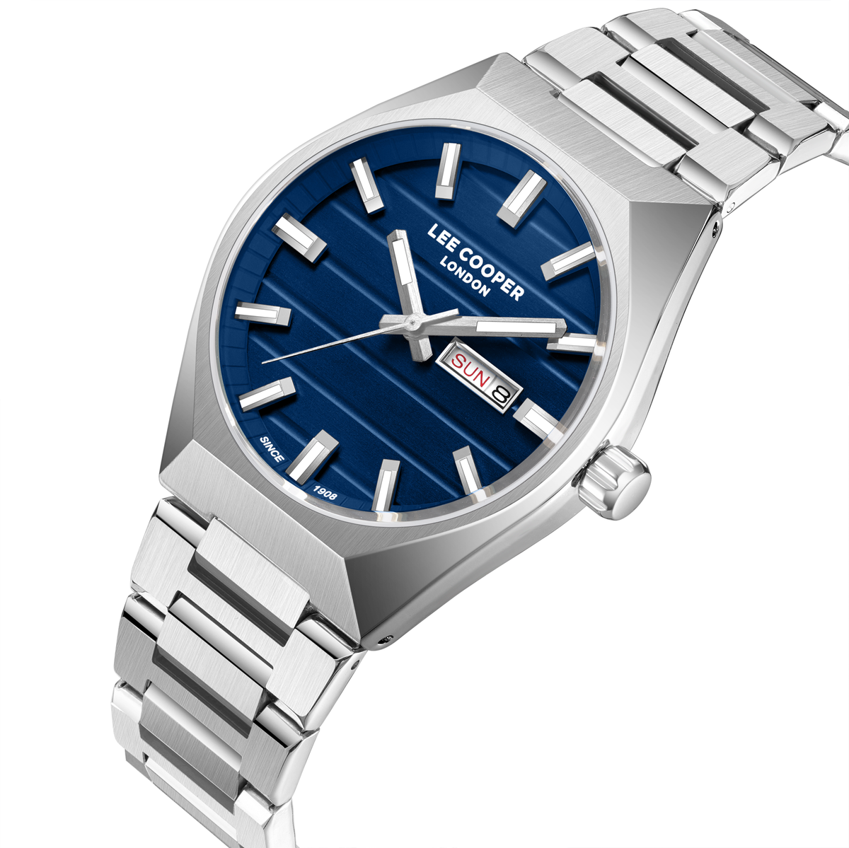 Lee Cooper Men's Super Metal Silver Watch LC08363.390