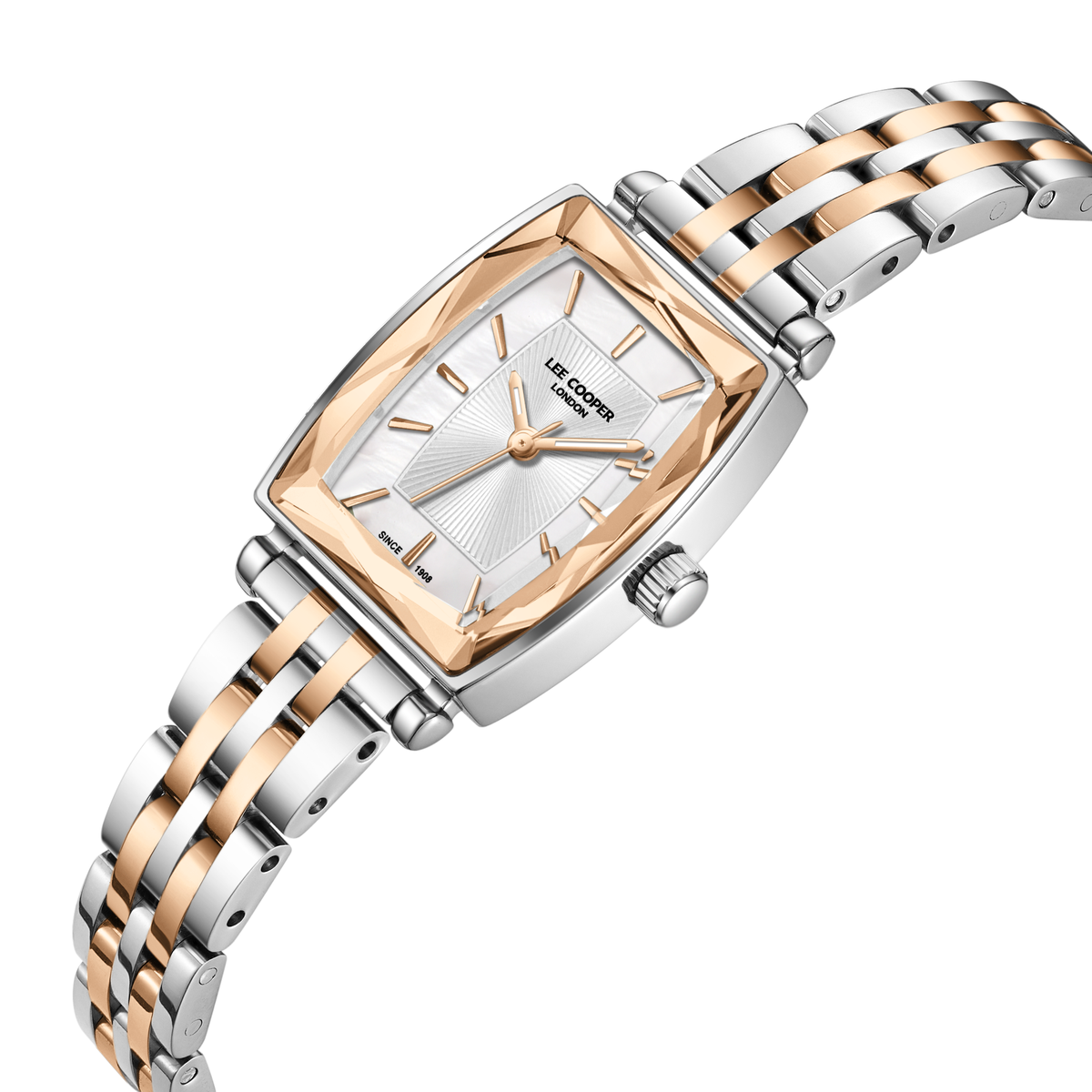 Lee Cooper Women's Super Metal Silver/rose Gold Watch LC08370.520