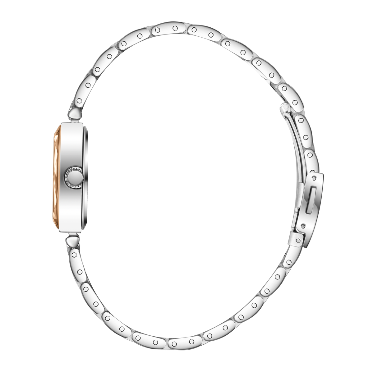 Lee Cooper Women's Super Metal Silver/rose Gold Watch LC08370.520