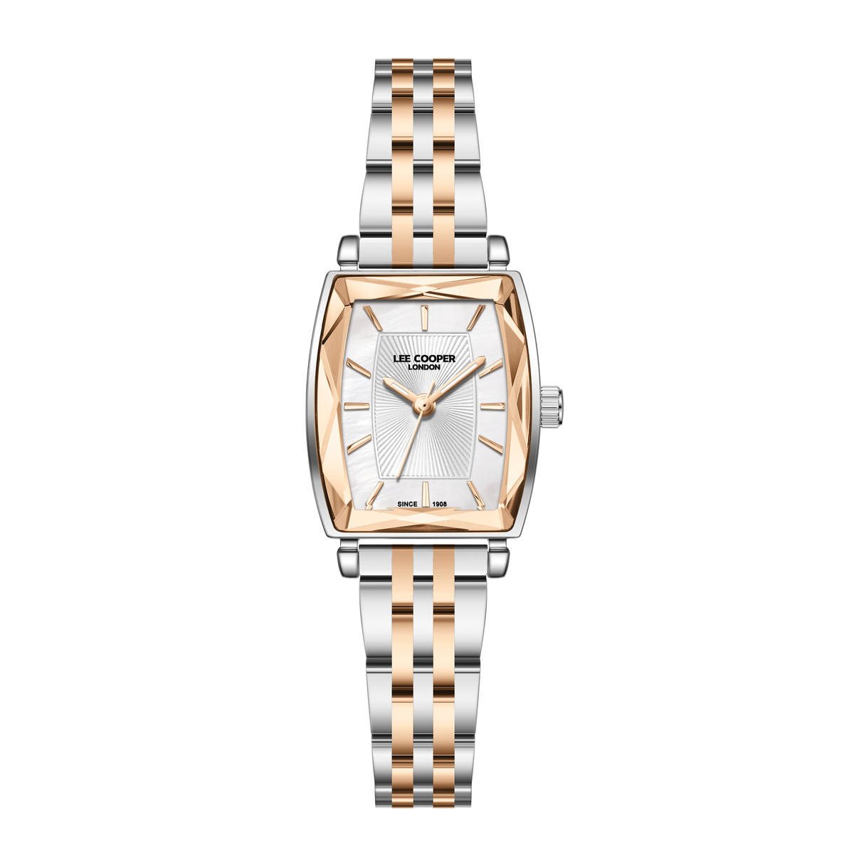 Lee Cooper Women's Super Metal Silver/rose Gold Watch LC08370.520