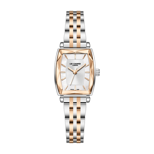 Lee Cooper Women's Super Metal Silver/rose Gold Watch LC08370.520