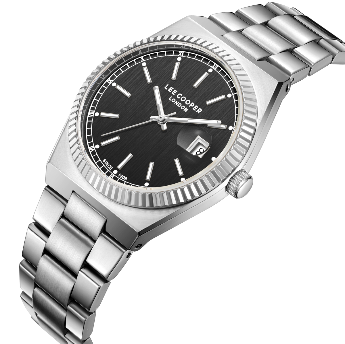 Lee Cooper Men's Super Metal Silver Watch LC08374.350