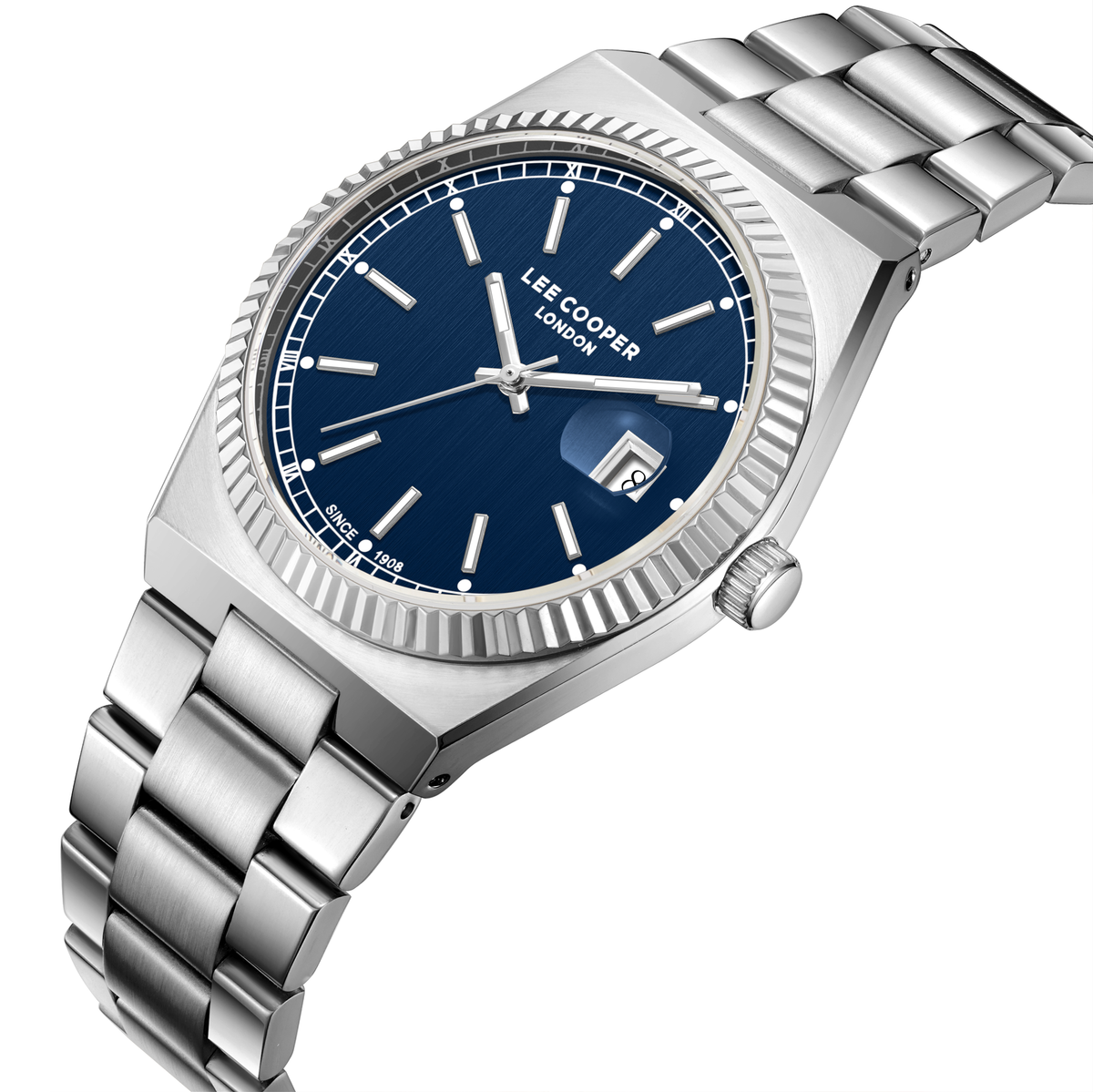 Lee Cooper Men's Super Metal Silver Watch LC08374.390