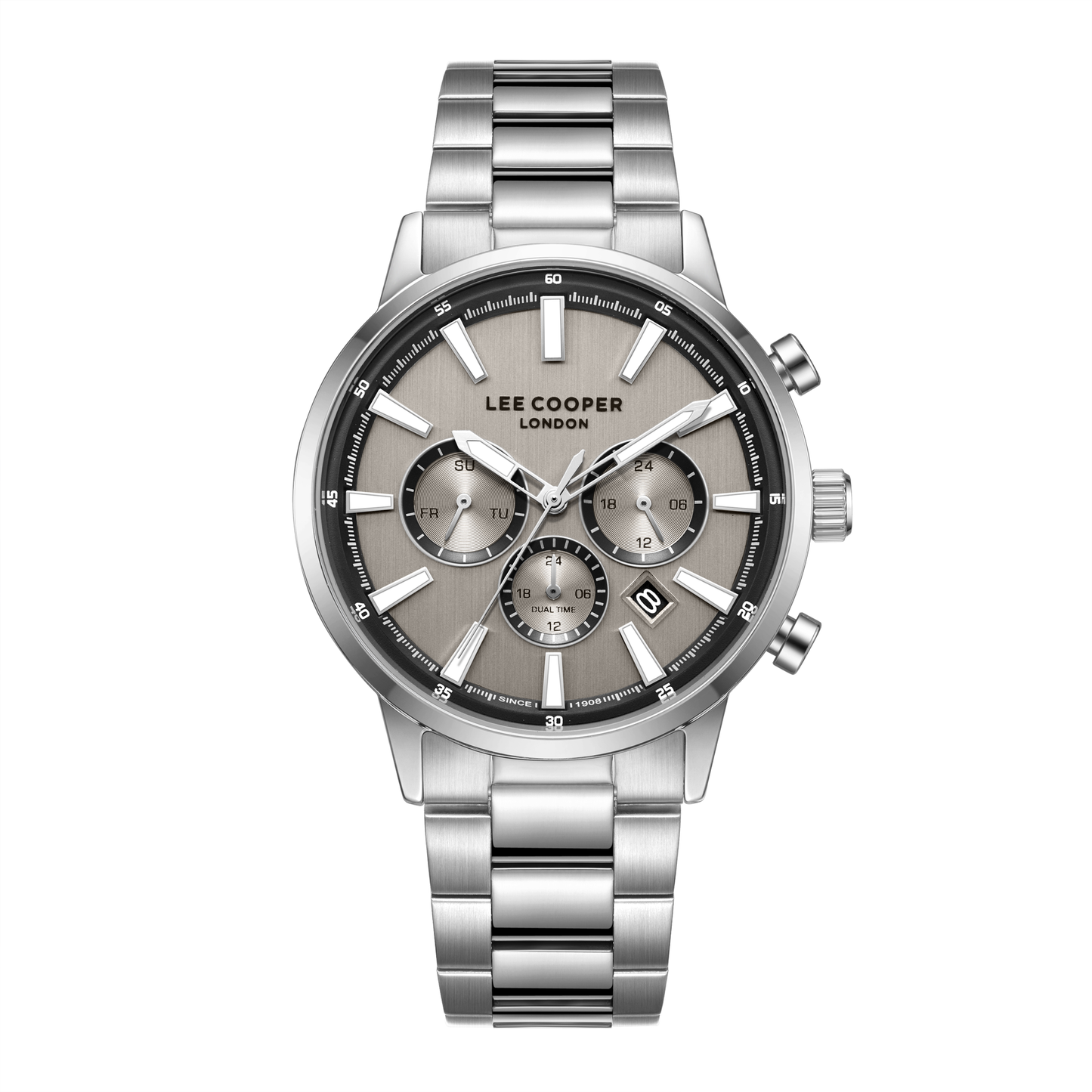 Lee Cooper Men's Super Metal Silver Watch LC08382.360