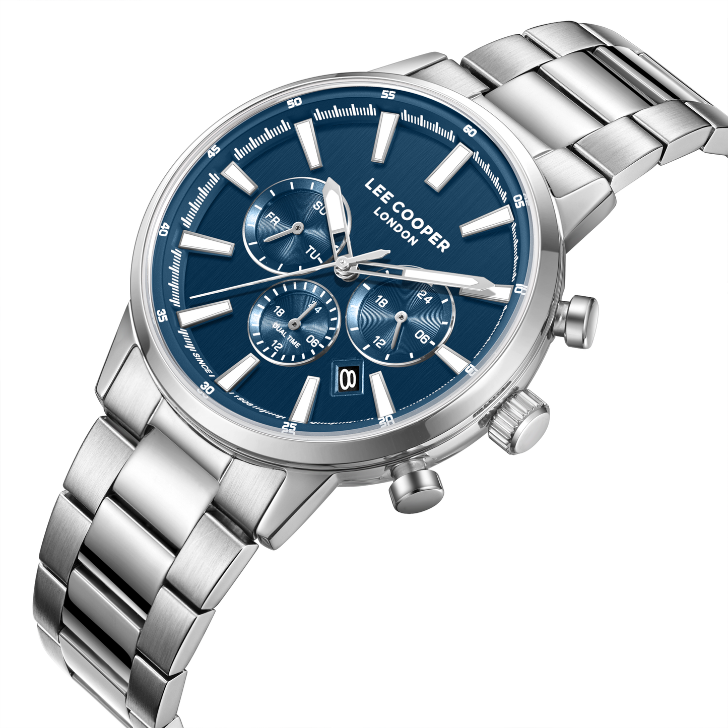 Lee Cooper Men's Super Metal Silver Watch LC08382.390