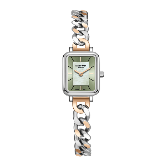 Lee Cooper Women's Super Metal Silver/rose Gold Watch LC08384.500