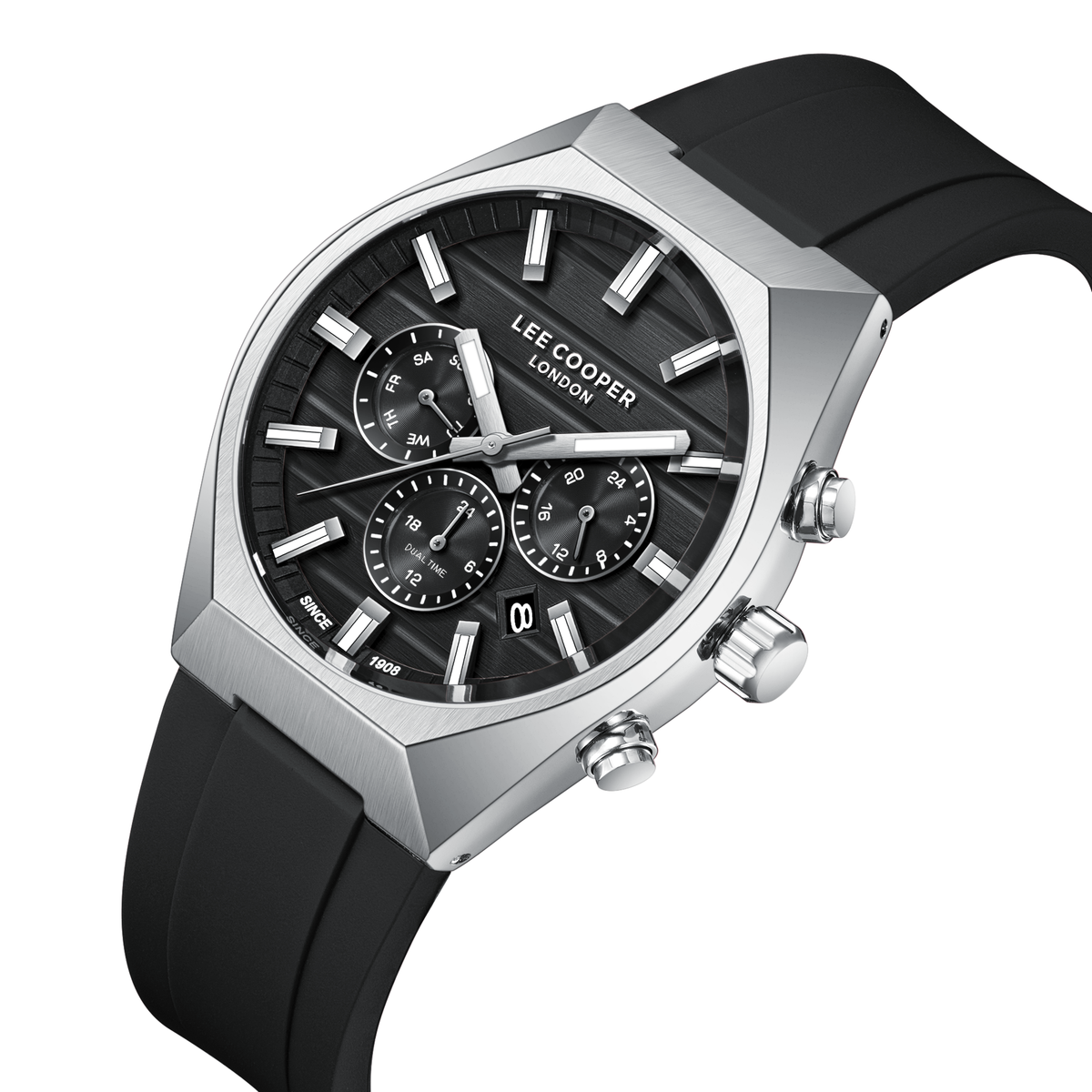 Lee Cooper Men's Super Metal Black Watch LC08388.351