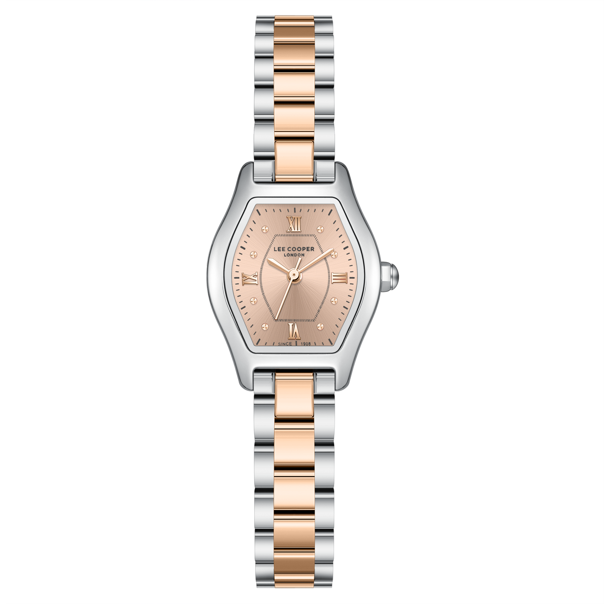 Lee Cooper Women's Super Metal Silver/rose Gold Watch LC08391.510