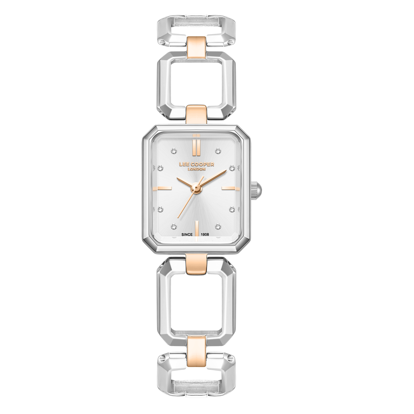 Lee Cooper Women's Super Metal Silver/rose Gold Watch LC08393.530
