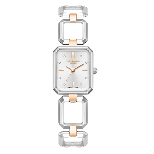 Lee Cooper Women's Super Metal Silver/rose Gold Watch LC08393.530